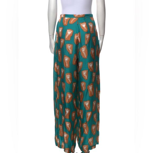 Samuji abstract print wide leg pants - Picture 3 of 3